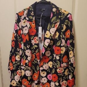 Lane Bryant Multicolor Floral Blazer